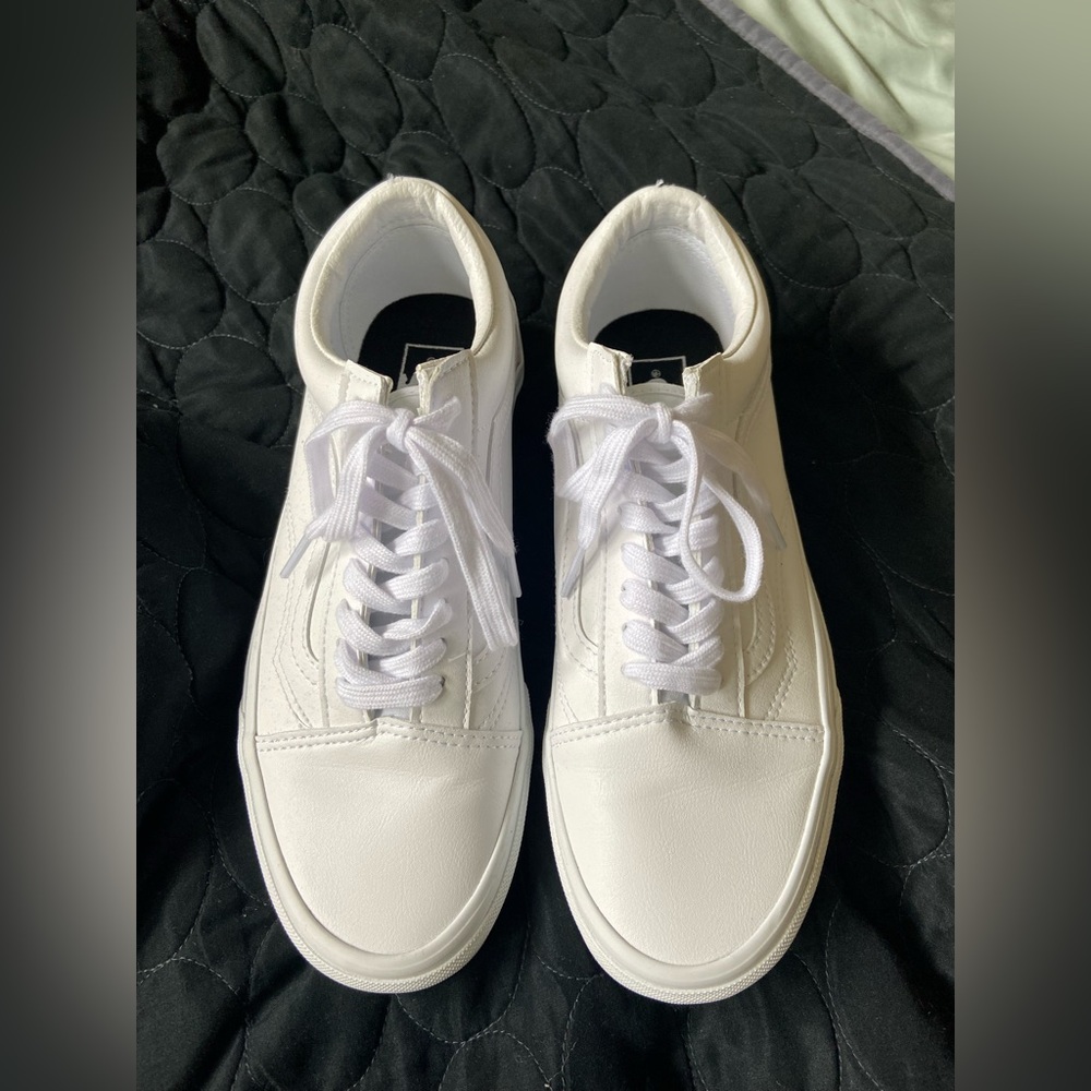 Leather Vans Classic Tumble Old Skool